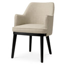Ecru Fabric Dining Chair Lavinia