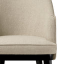 Ecru Fabric Dining Chair Lavinia