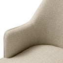 Ecru Fabric Dining Chair Lavinia