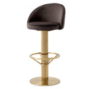 Gray Velvet Bar Stool Dorland