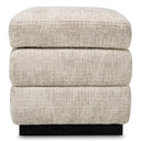 Beige Ebony Storage Stool Valmont