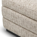 Beige Ebony Storage Stool Valmont