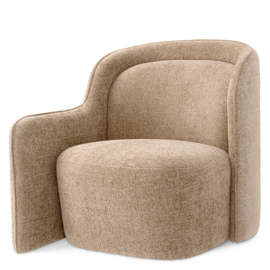Lyssa Sand Upholstered Armchair Barrier