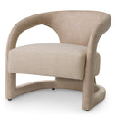 Beige Leather-Look Chair Voletta