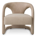 Beige Leather-Look Chair Voletta