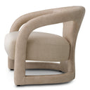 Beige Leather-Look Chair Voletta