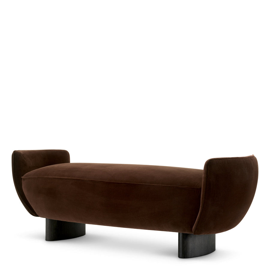Brown Velvet Bench Stirling