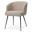 Fabric Upholstered Dining Armchair Aiden