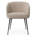 Fabric Upholstered Dining Armchair Aiden
