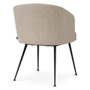 Fabric Upholstered Dining Armchair Aiden