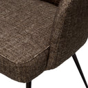 Fabric Upholstered Dining Armchair Aiden