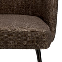 Fabric Upholstered Dining Armchair Aiden