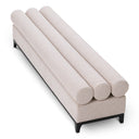 Beige Bolster Bench Halbury by Eichholtz, view 3