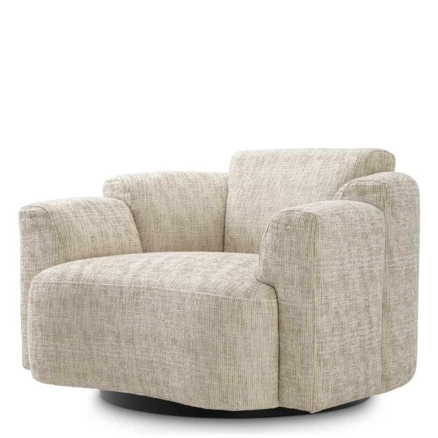 Upholstered Swivel Chair Marbella