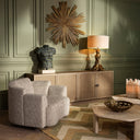 Upholstered Swivel Chair Marbella