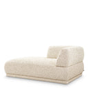 Cream Fabric Chaise Lounge Oberon by Eichholtz
