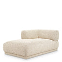 Cream Fabric Chaise Lounge Oberon by Eichholtz, view 6