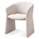 Beige Barrel-Back Dining Chair Cedric by Eichholtz