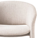 Beige Barrel-Back Dining Chair Cedric by Eichholtz, view 4