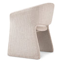 Beige Barrel-Back Dining Chair Cedric by Eichholtz, view 6