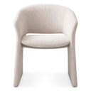 Beige Barrel-Back Dining Chair Cedric by Eichholtz, view 3