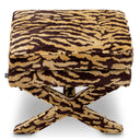 Upholstered Printed Stool Cordoba