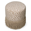 Beige Tasseled Swivel Dining Stool Greer by Eichholtz, view 4