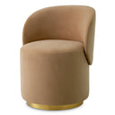 Curved Back Swivel Dining Chair Greer