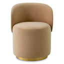 Curved Back Swivel Dining Chair Greer