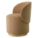 Curved Back Swivel Dining Chair Greer