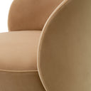 Curved Back Swivel Dining Chair Greer