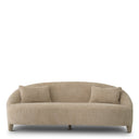Beige Curved Sofa Avenley by Eichholtz, view 3