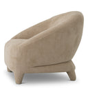 Beige Curved Lounge Chair Avenley by Eichholtz, view 5