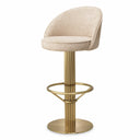Beige Swivel Bar Stool Dorland by Eichholtz