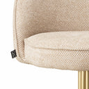 Beige Swivel Bar Stool Dorland by Eichholtz, view 7