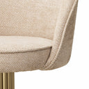 Beige Swivel Bar Stool Dorland by Eichholtz, view 6