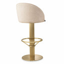 Beige Swivel Bar Stool Dorland by Eichholtz, view 5