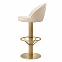 Beige Swivel Bar Stool Dorland by Eichholtz, view 4