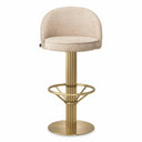 Beige Swivel Bar Stool Dorland by Eichholtz, view 3