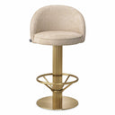 Beige Swivel Counter Stool Dorland by Eichholtz, view 2