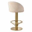 Beige Swivel Counter Stool Dorland by Eichholtz, view 3