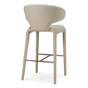 Curved-Back Upholstered Bar Stool Josephine by Eichholtz, view 3