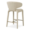 Curved-Back Upholstered Counter Stool Josephine by Eichholtz, view 4