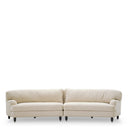 White Fabric Sofa Laurentine by Eichholtz, view 2