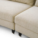White Fabric Sofa Laurentine by Eichholtz, view 6