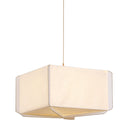 Patina Gold Leaf Louise Pendant 25" by Hudson Valley
