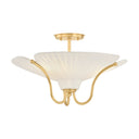 Aged Brass Gerhard Semi Flush 18.25" by Hudson Valley