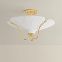 Aged Brass Gerhard Semi Flush 18.25" by Hudson Valley, view 2