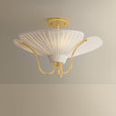Aged Brass Gerhard Semi Flush 18.25" by Hudson Valley, view 3