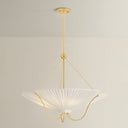 Aged Brass Gerhard Pendant 28" by Hudson Valley, view 10